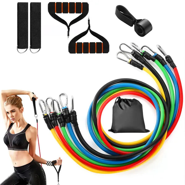 Multi-Level Resistance Bands Set for Versatile Strength Training